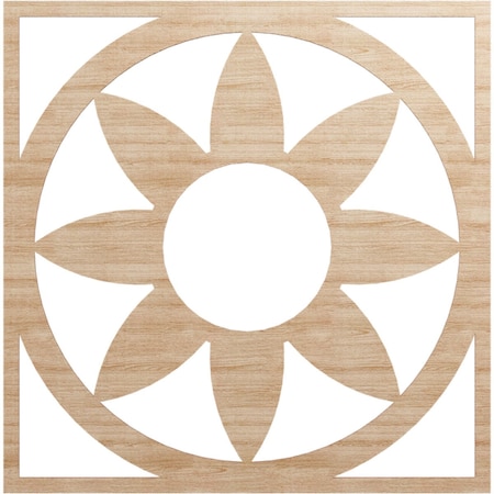 Ekena Millwork Blume Wood Fretwork Pierced Ceiling Medallion, Alder, 38"OD x 13 1/8"ID x 1/4"T CMWP38X38X0250BLAL